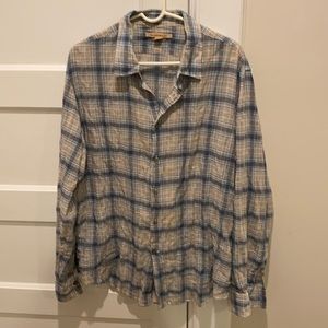 John Varvatos USA linen button down xl